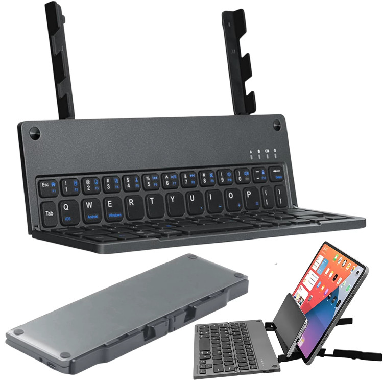 کیبورد بیسیم تاشو شارژی هارمونیکا HARMONICA با استند موبایل و تبلت
